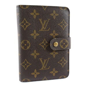 Louis Vuitton Porto Papie Zip Bifold Wallet Monogram Canvas Brown